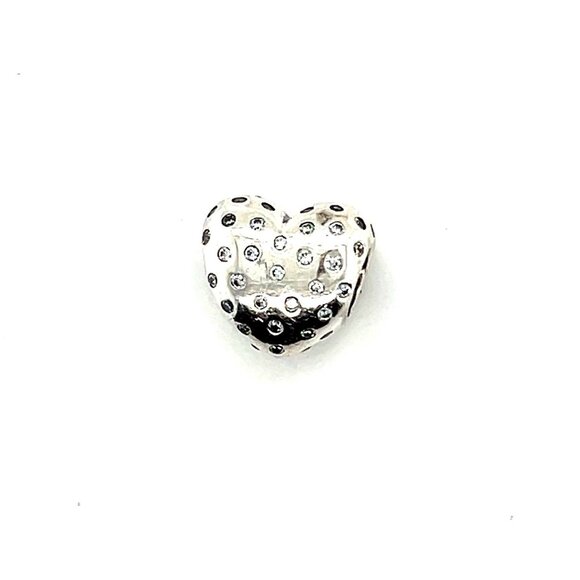 Pandora Cz Heart Charm - Picture 1 of 3